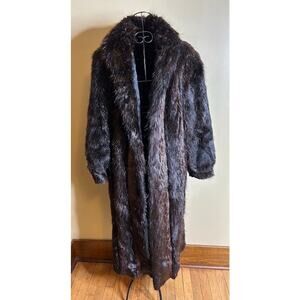 Unbranded Faux Fur Full Length Coat Brown Women’s M